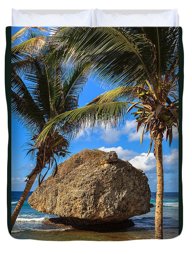 Barbados Duvet Cover featuring the photograph Barbados Beach by Raul Rodriguez