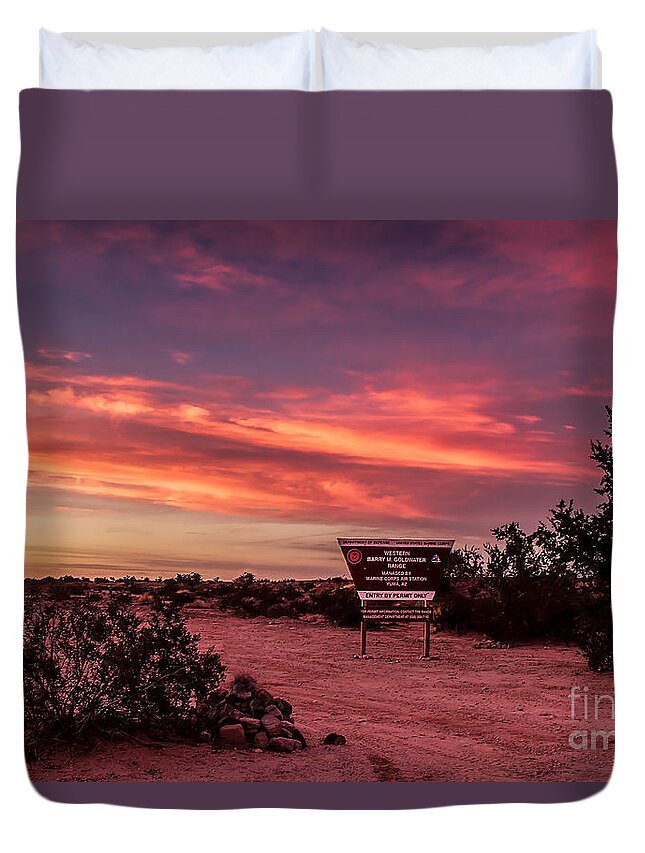  Air Force Range Duvet Cover featuring the photograph Barry Goldwater Range by Robert Bales