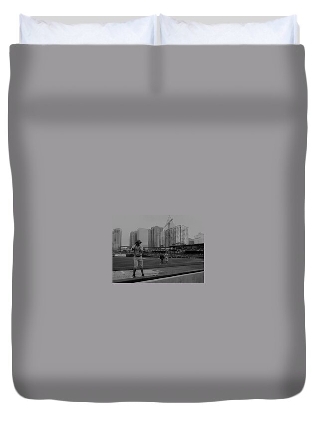 Baseball Duvet Cover featuring the photograph Baseball by Stacy C Bottoms