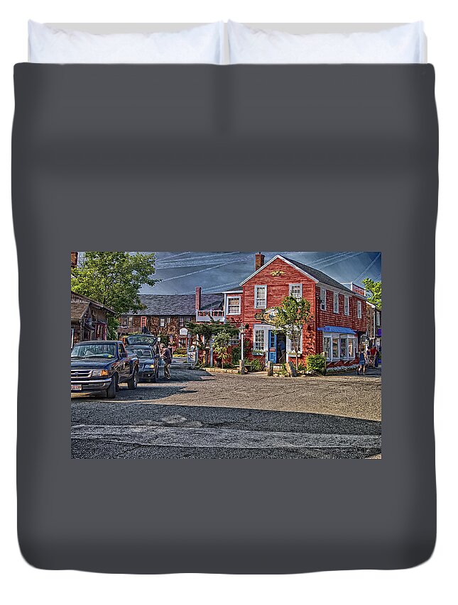 2008 Duvet Cover featuring the photograph Bearskin Neck by Mark Myhaver