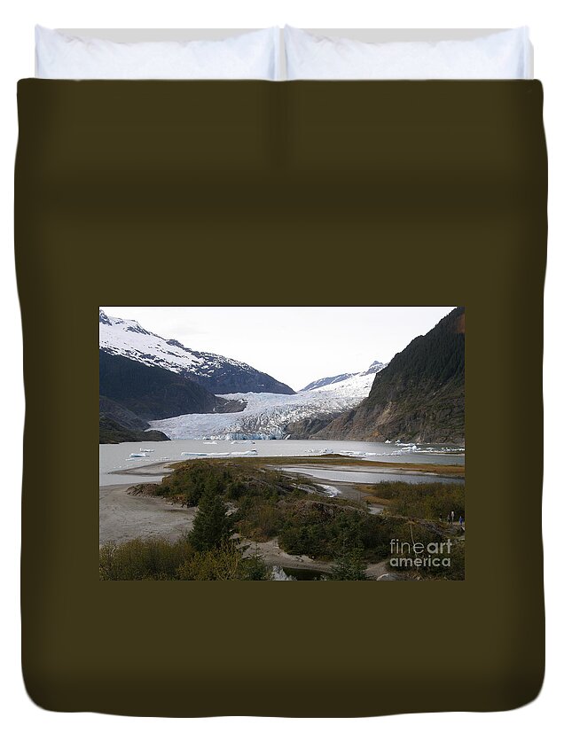 Mendenhall Duvet Cover featuring the photograph Beautiful Mendenhall Glacier by Bev Conover