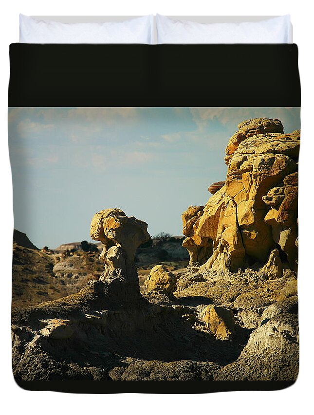 New Mexico Duvet Cover featuring the photograph Beautiful Red Rock by Jeff Swan