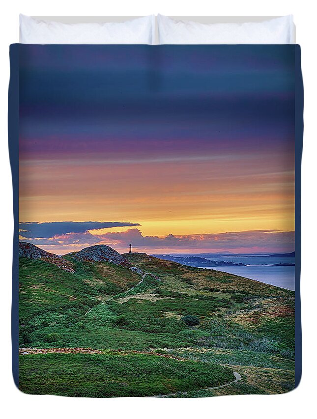 Tranquility Duvet Cover featuring the photograph Beautiful Sky by Sigita Playdon Photography