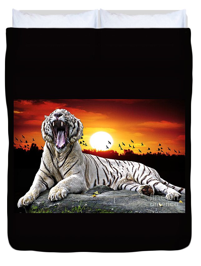 Bedtime Duvet Cover featuring the photograph Bedtime by Ben Yassa