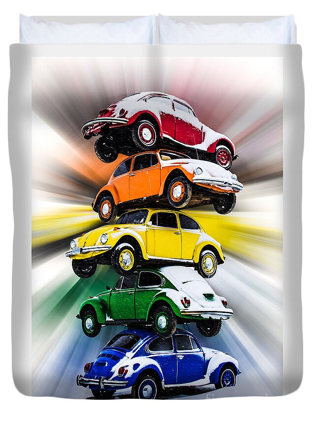 Defiance Duvet Cover featuring the photograph Beetle Kabob by Michael Arend