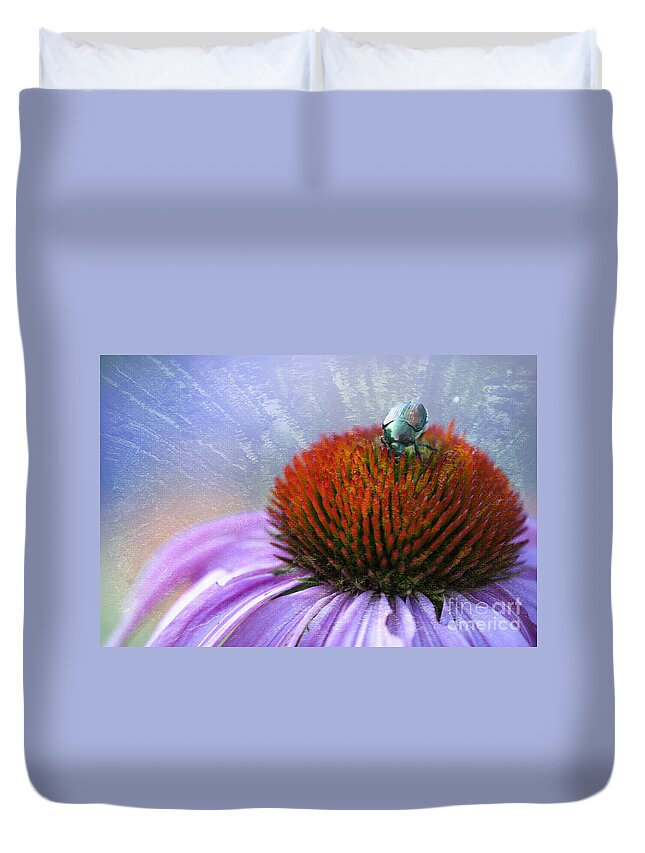 Beauty In Nature Duvet Cover featuring the photograph Beetlemania by Juli Scalzi