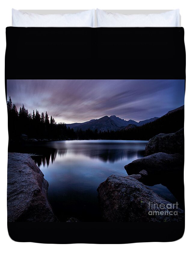 Landscape Duvet Cover featuring the photograph Before Sunrise by Steven Reed