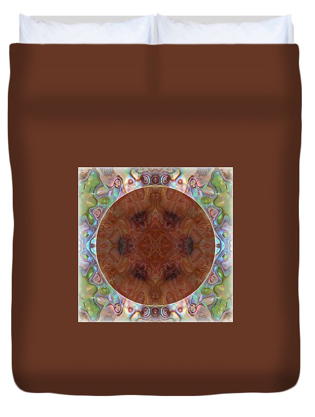 Belly Duvet Cover featuring the digital art Belly Button by Alicia Kent