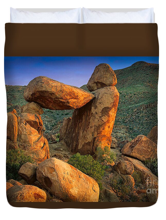 America Duvet Cover featuring the photograph Big Bend Window Rock by Inge Johnsson