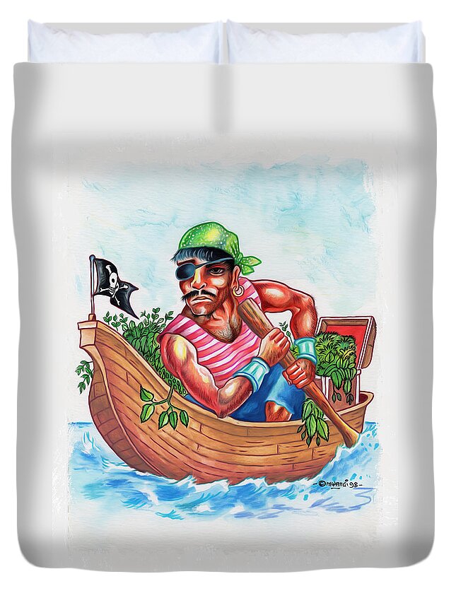 Bio Pirate Duvet Cover For Sale By Anthony Mwangi