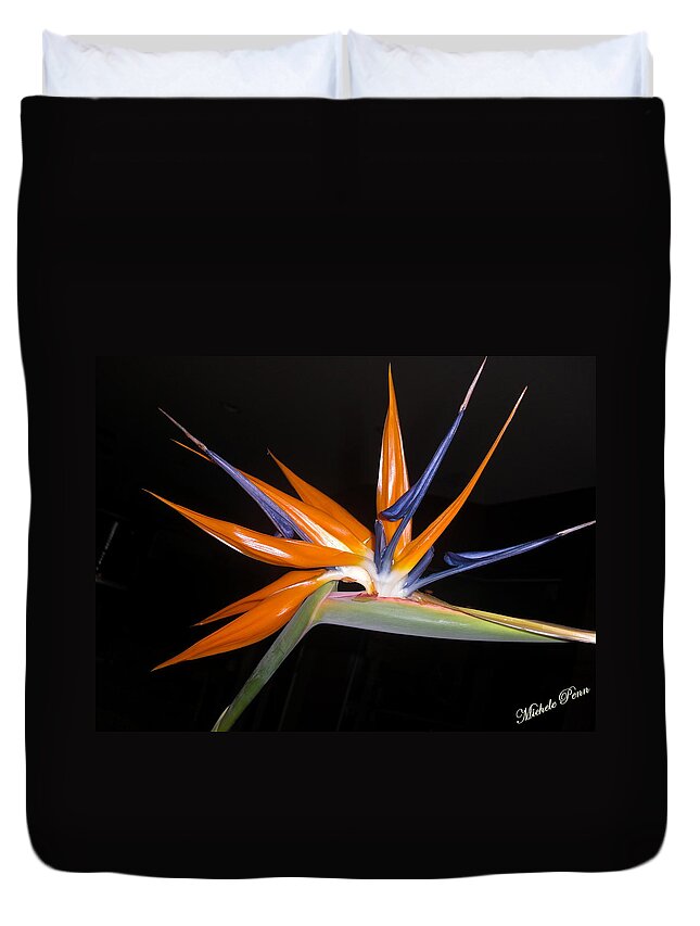 Bird Of Paradise Duvet Cover featuring the photograph Bird of Paradise Beauty 4 by Michele Penn