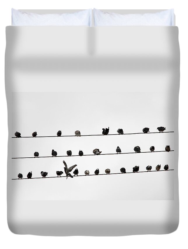 Amazon Rainforest Duvet Cover featuring the photograph Birds Pattern by Ricardo Lima