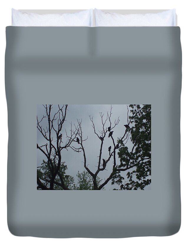 Nature Duvet Cover featuring the photograph Birds by Fortunate Findings Shirley Dickerson
