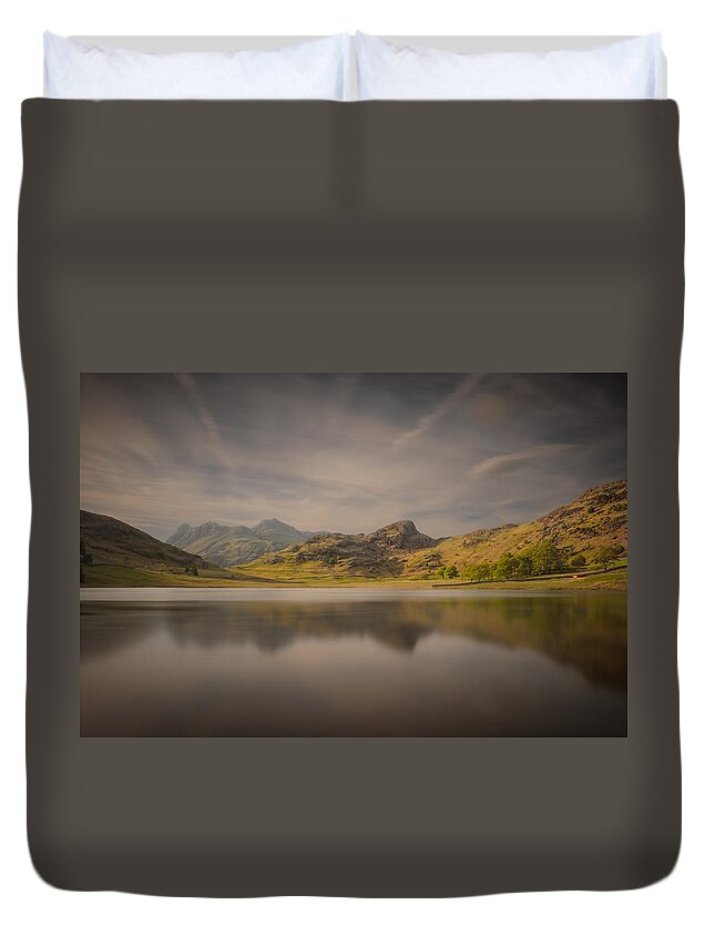 Blea Tarn Duvet Cover featuring the photograph Blea Tarn Lake District by Andy Astbury