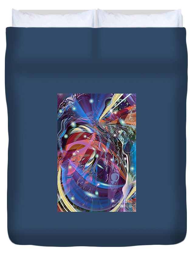 Party Duvet Cover featuring the digital art Blow the Lid Off by Margie Chapman