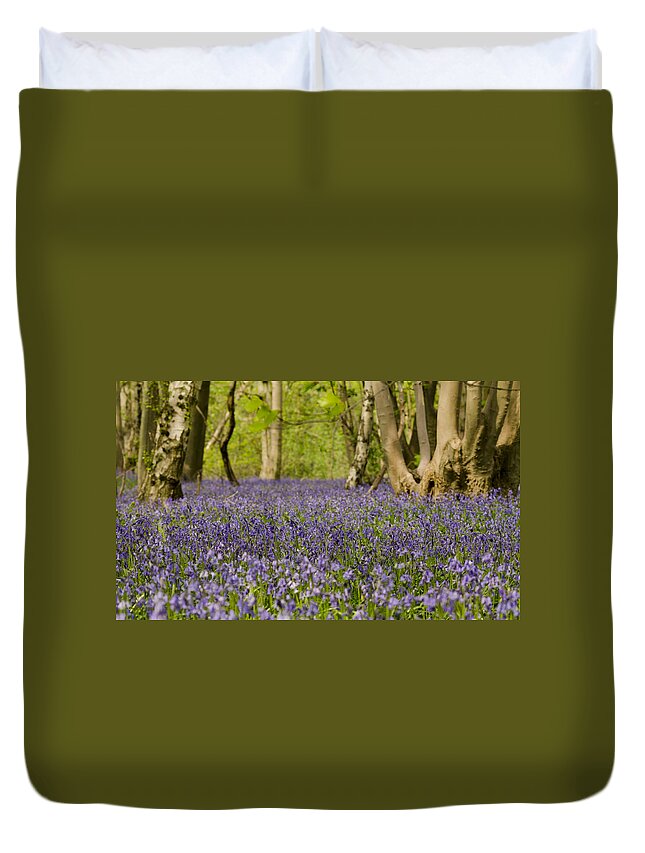 Forest Duvet Cover featuring the photograph Bluebell Woods by Spikey Mouse Photography