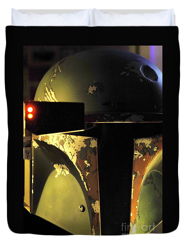 Boba Duvet Cover featuring the photograph Boba Fett Helmet 109 by Micah May