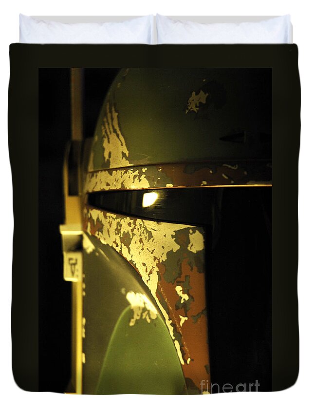Boba Duvet Cover featuring the photograph Boba Fett Helmet 139 by Micah May