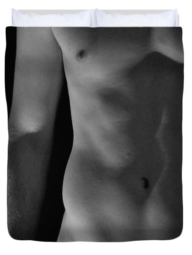 Nude Duvet Cover featuring the photograph BodyScape 16 by Rick Saint