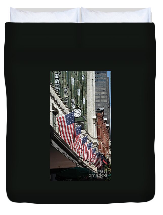 Boston Duvet Cover featuring the photograph Boston 4th of July by Kerri Mortenson