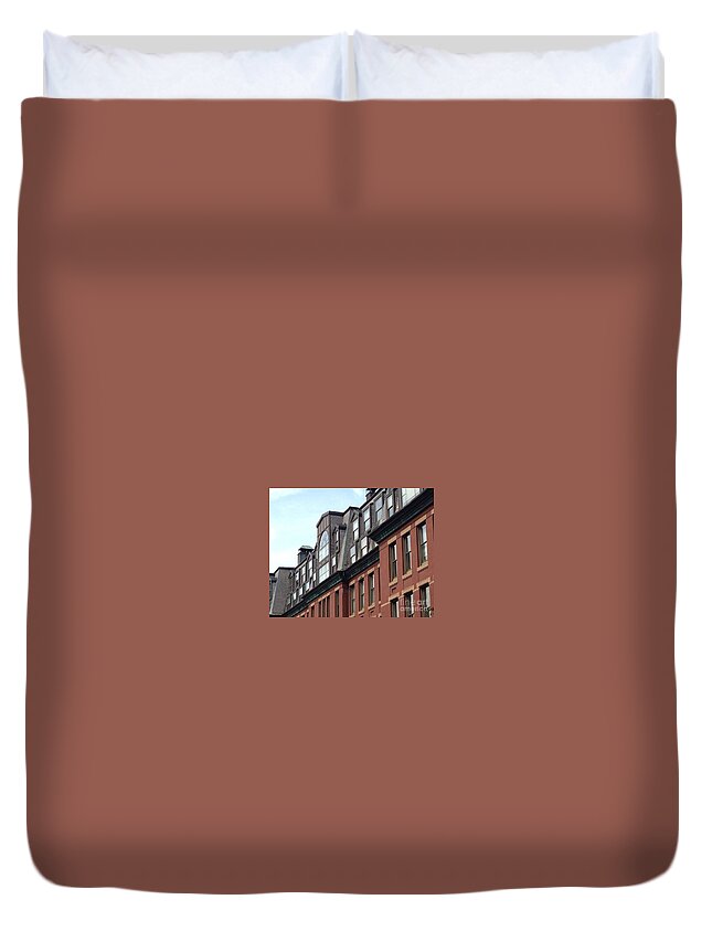 Architectural Duvet Cover featuring the photograph Boston by Deena Withycombe