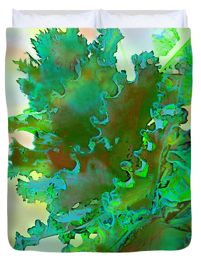 Botanicals Duvet Cover featuring the digital art Botanica Fantastica 3 by Pamela Smale Williams