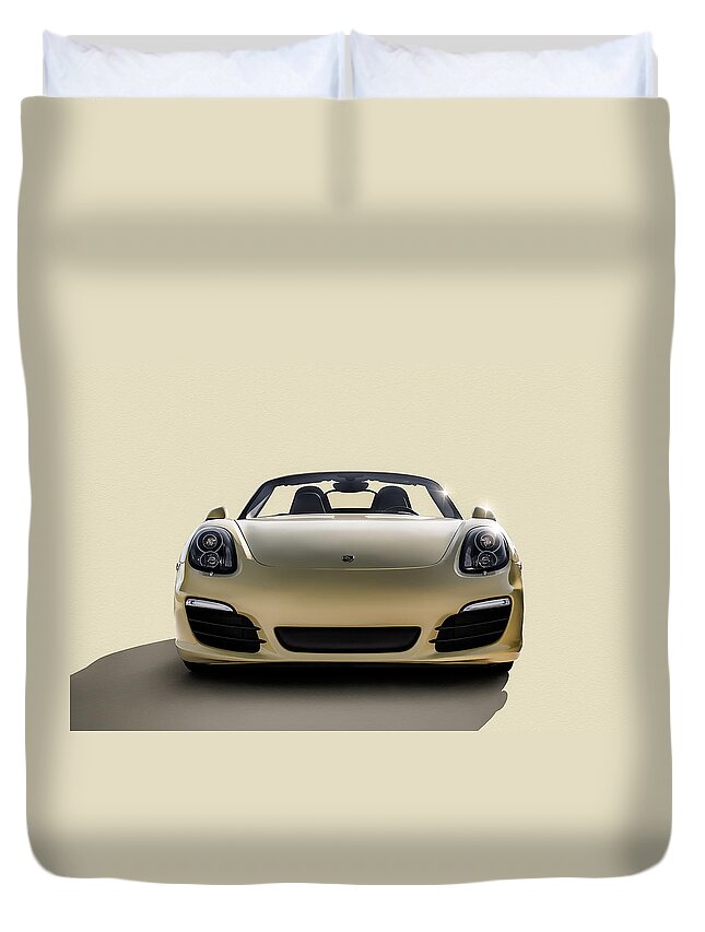 Porsche Duvet Cover featuring the digital art Boxter by Douglas Pittman