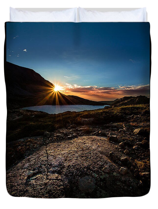 Nature Duvet Cover featuring the photograph Breathless Sunrise II by Steven Reed