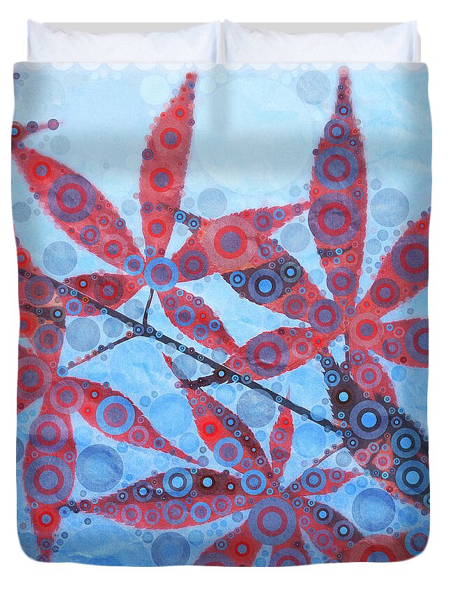 Maple Leaves Duvet Cover featuring the photograph Brewed in Percolator by Dorian Hill