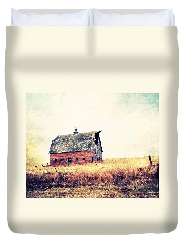 Barn Duvet Cover featuring the photograph Brick Barn ll by Julie Hamilton
