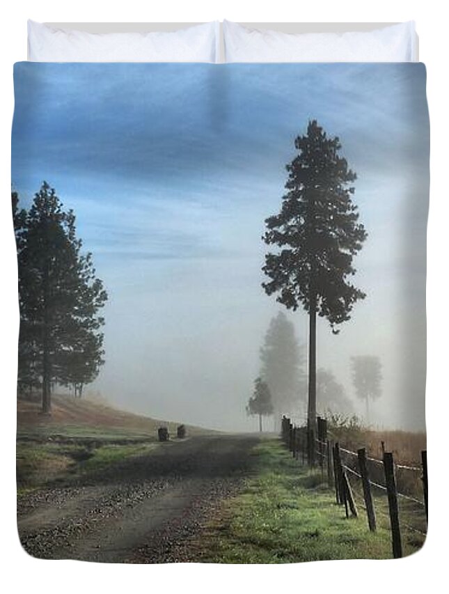 Weather Duvet Cover featuring the photograph Brigadoon by Julia Hassett