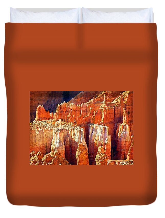 Bryce Canyon Duvet Cover featuring the photograph Brilliant Bryce by Marty Koch