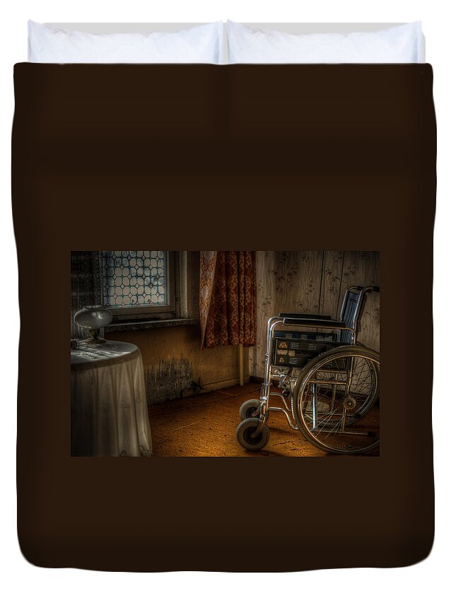 Urbex Duvet Cover featuring the digital art Broken dreams by Nathan Wright