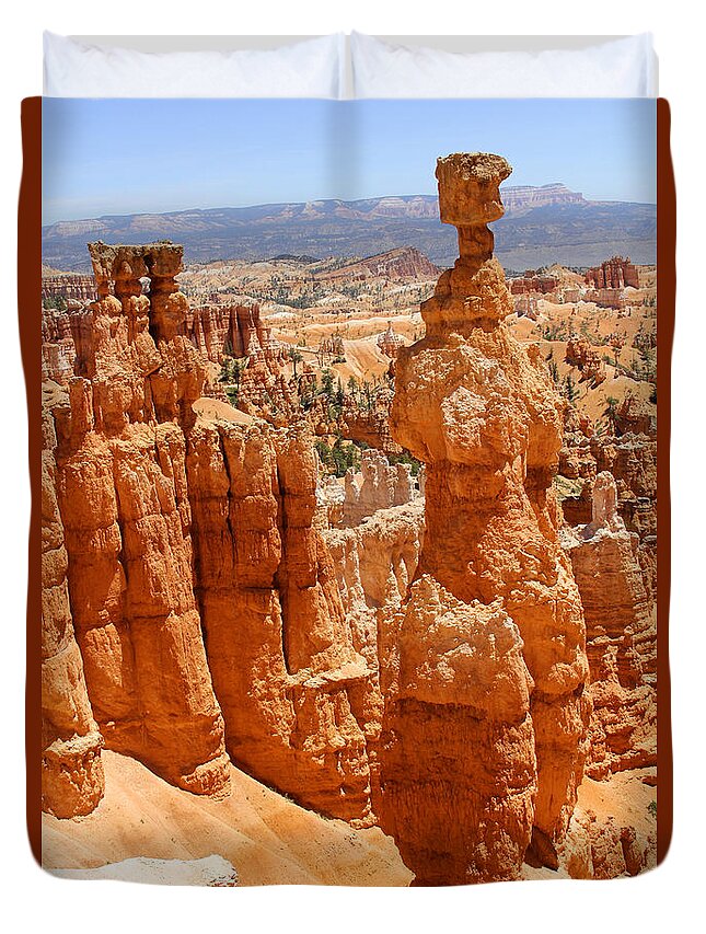 Desert Duvet Cover featuring the photograph Bryce Canyon 2 by Mike McGlothlen