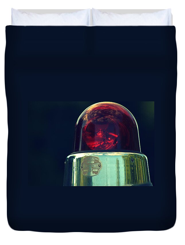 Bubble Light Duvet Cover featuring the photograph Bubble Light by Judy Salcedo