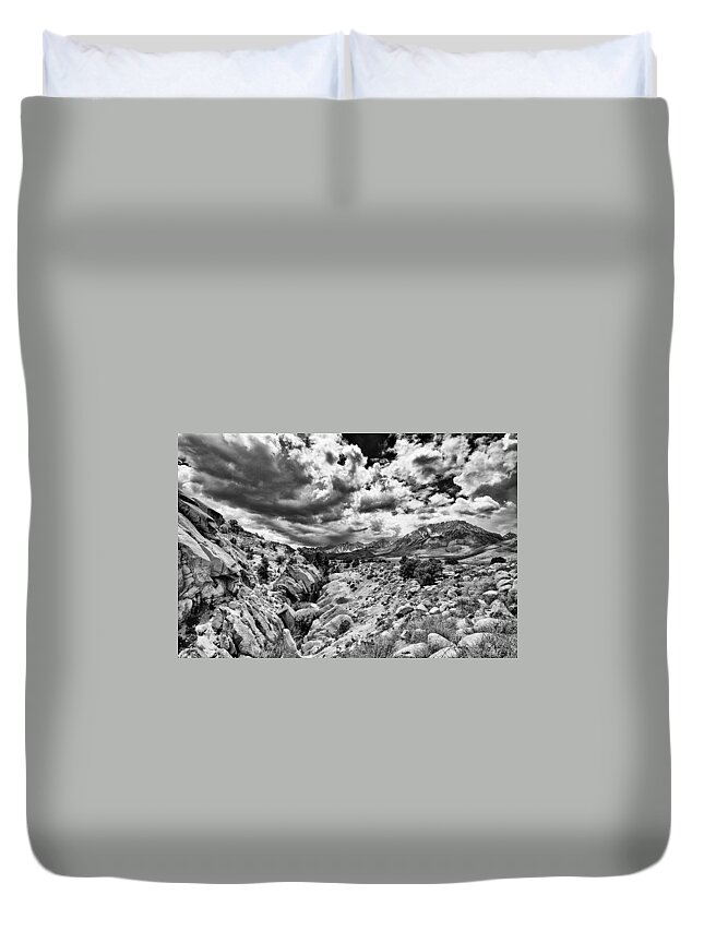 Rocks Duvet Cover featuring the photograph Buttermilks by Cat Connor