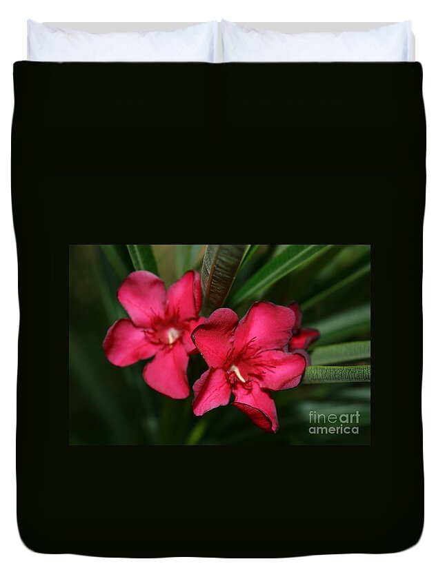 California Flowers Duvet Cover featuring the photograph CalPoly Flowers by Diana Sainz by Diana Raquel Sainz