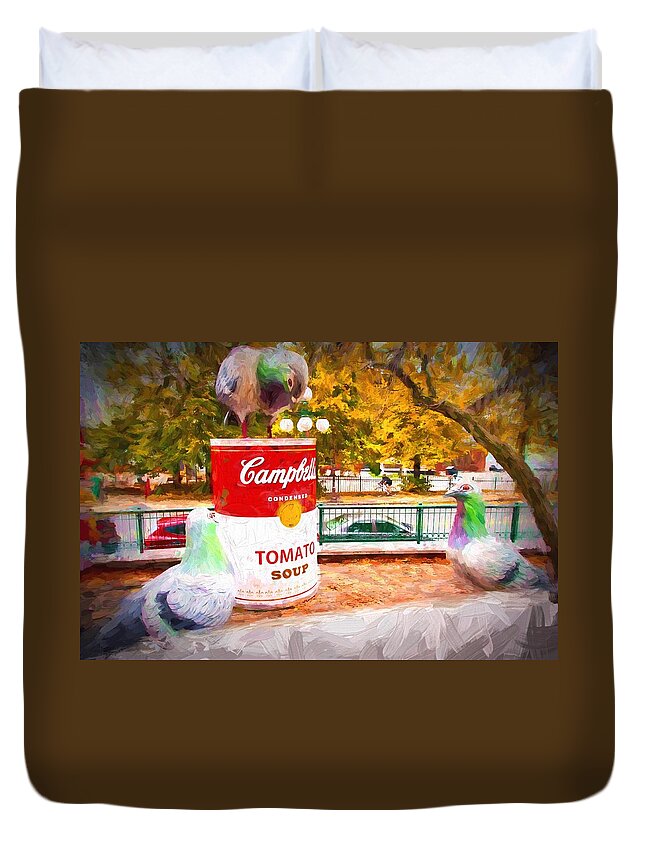 Canada Duvet Cover featuring the photograph Campbell's Soup by Bill Howard
