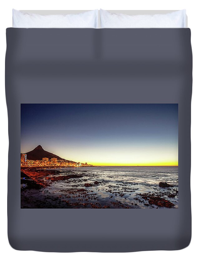 Scenics Duvet Cover featuring the photograph Cape Town Sea Point South Africa by Mlenny