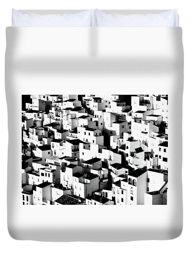 Tranquility Duvet Cover featuring the photograph Casares by Photograph © Eke Miedaner