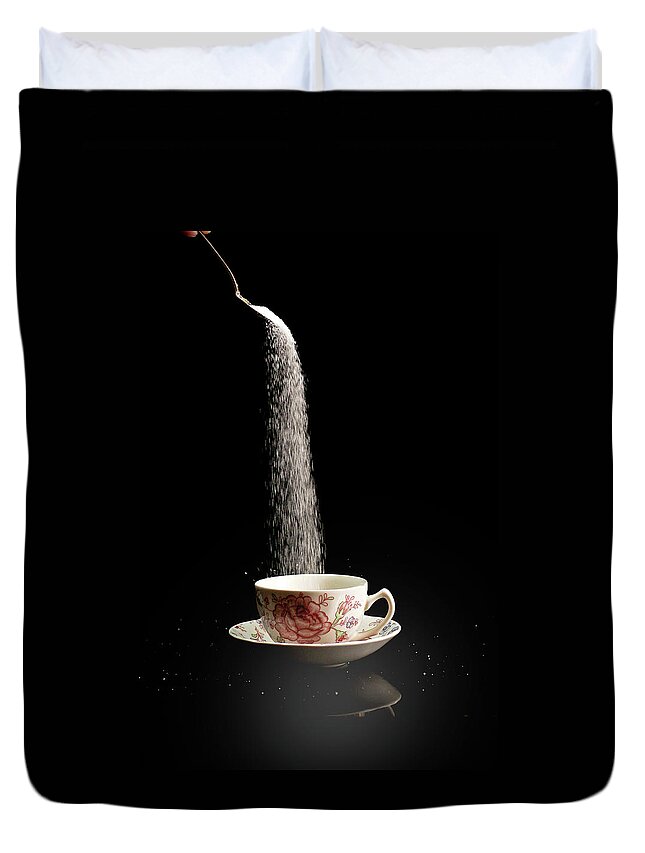 Sugar Duvet Cover featuring the photograph Caster Sugar by 200