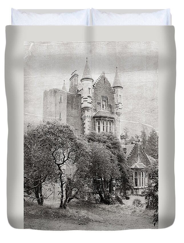 Scotland Duvet Cover featuring the photograph Castle by Jenny Rainbow