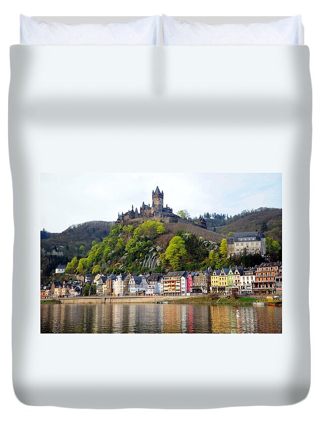 Germany Duvet Cover featuring the photograph Castle on Hill by Richard Gehlbach