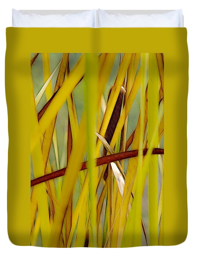 Fall Duvet Cover featuring the photograph Cattail 1 by Albert Seger