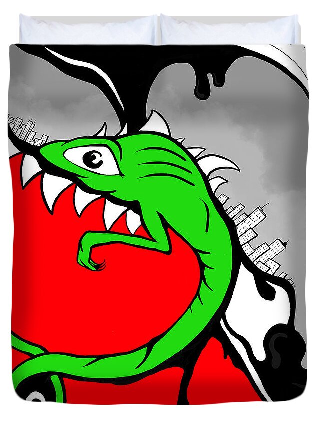 Lizard Duvet Cover featuring the digital art Change by Craig Tilley