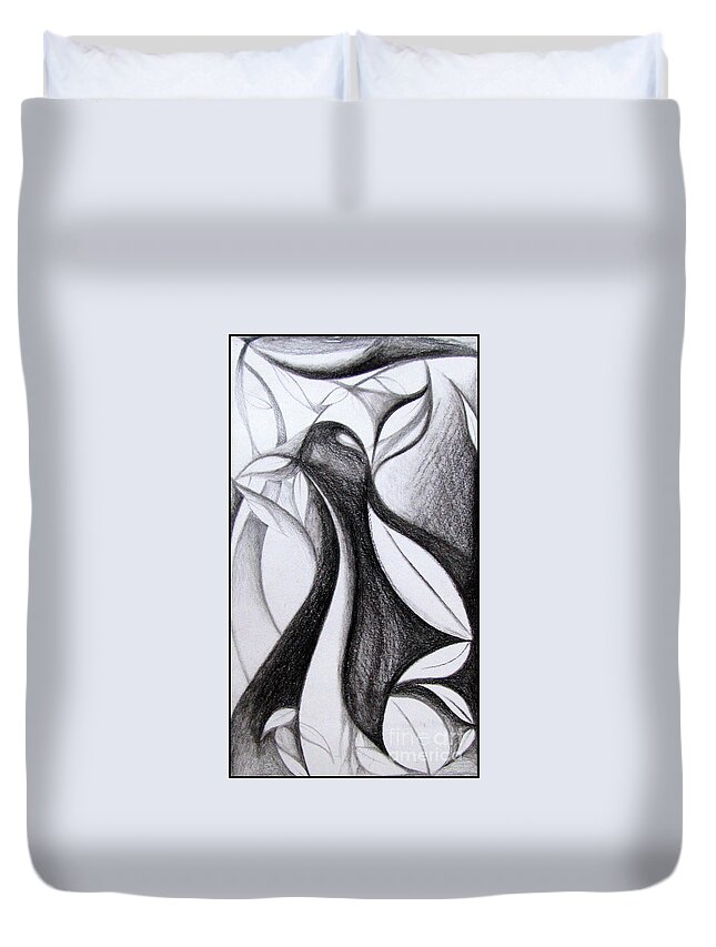 Charcoal Art Abstract Duvet Cover For Sale By Prajakta P