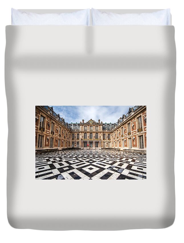Versailles Duvet Cover featuring the photograph Chateau Versailles France by Pierre Leclerc Photography