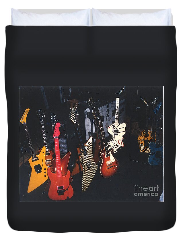 Cheap Trick 93 Guitars Duvet Cover For Sale By Gary Gingrich Galleries