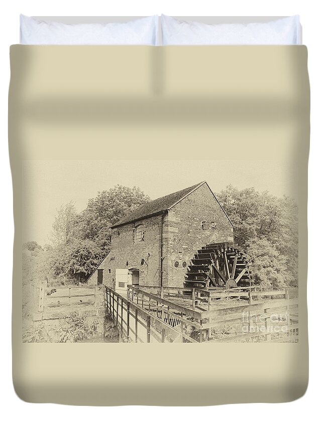 Mill Duvet Cover featuring the photograph Cheddleton flint mill by Steev Stamford