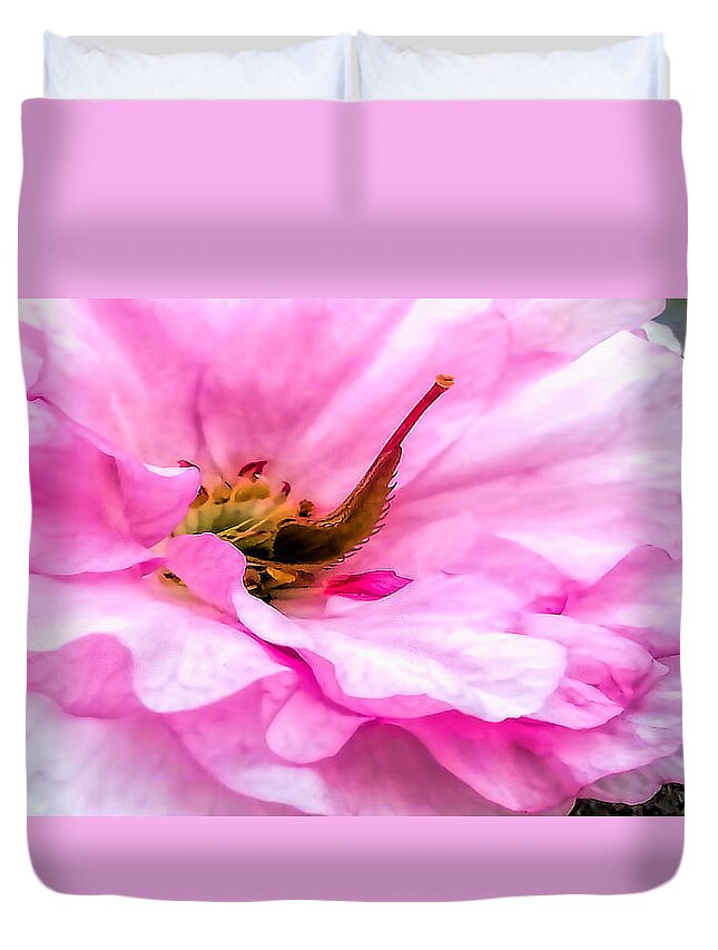 Tree Duvet Cover featuring the photograph Cherry Blossom by Pat Cook